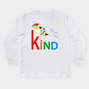 Be Kind for kids and adults positive message Kids Long Sleeve T-Shirt